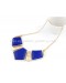 Box Geometric Bib Necklace